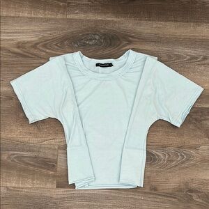 Light Blue Short Sleeve Top